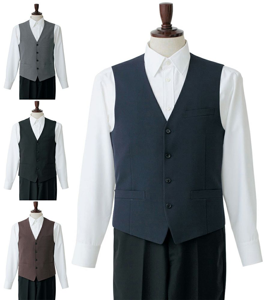 ストレッチ生地の仕事用メンズ・フォーマルベスト