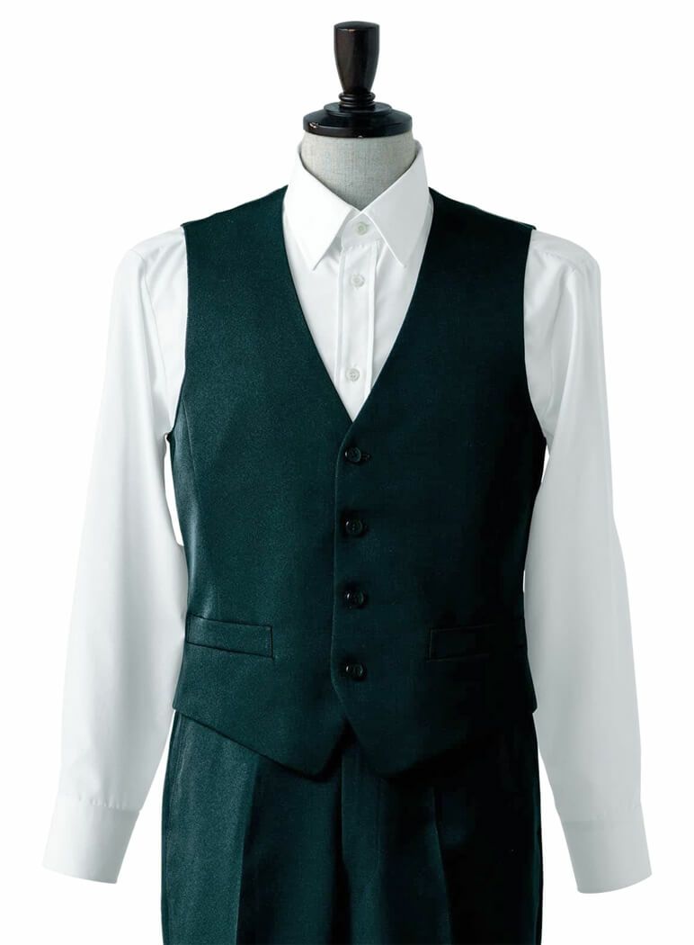 【メンズ】フォーマルベスト（静電加工） [7-CJ4332]