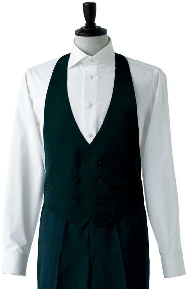 ブラック／メンズカマーベスト