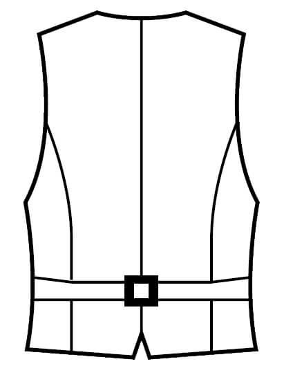 背中のイラスト画像