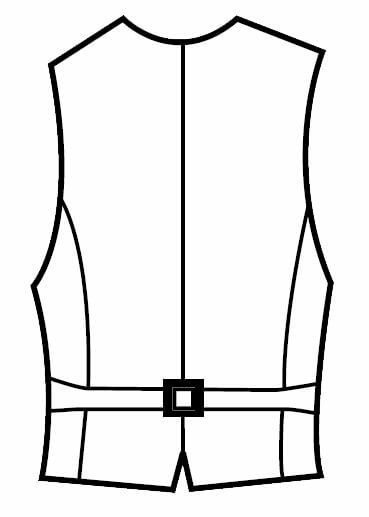 背中のイラスト画像です！
