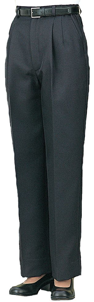 ブラック＃C10／ゆったり・レディース業務用スラックス