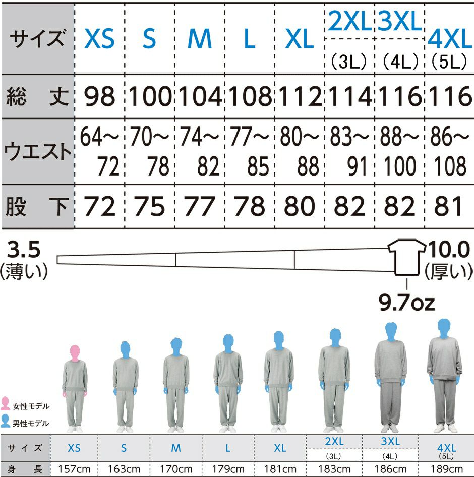 サイズ表