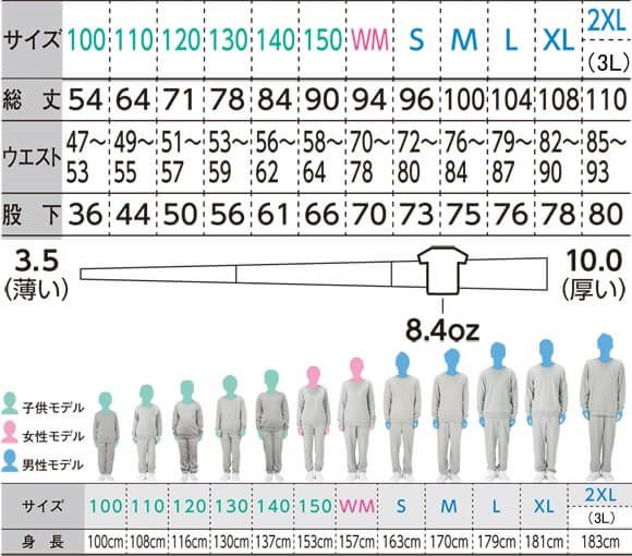 サイズ表