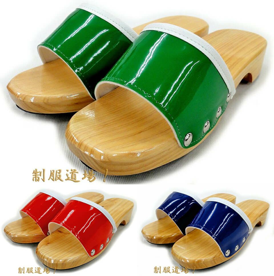 木製便所サンダルの３色展開のメイン写真