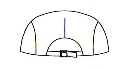 後ろはアジャスターでサイズ調整可能