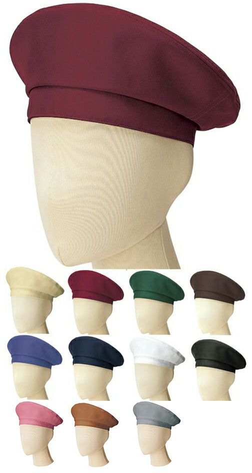 漂白剤対応飲食店用ベレー帽
