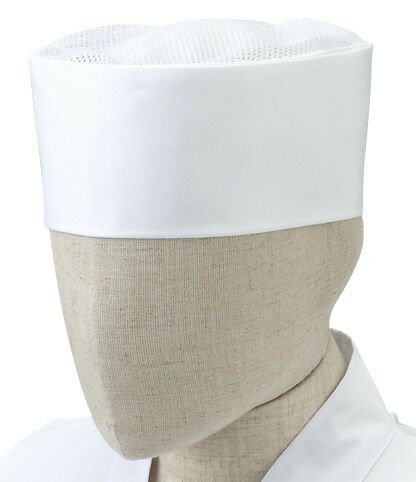 板前帽子　ホワイト（白色）＃C1