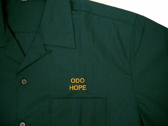 こんな感じでネーム刺繍しました！