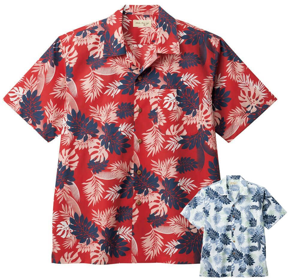 シダ柄・アロハシャツ [BON-FB4547U]