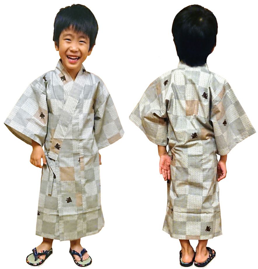 子供用】館内着浴衣 [KY-YU-KIDS]│名入れロゴ刺繍・プリントOK