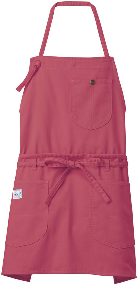 レッド＃3  /  Leeブランド2WAY胸当てエプロン