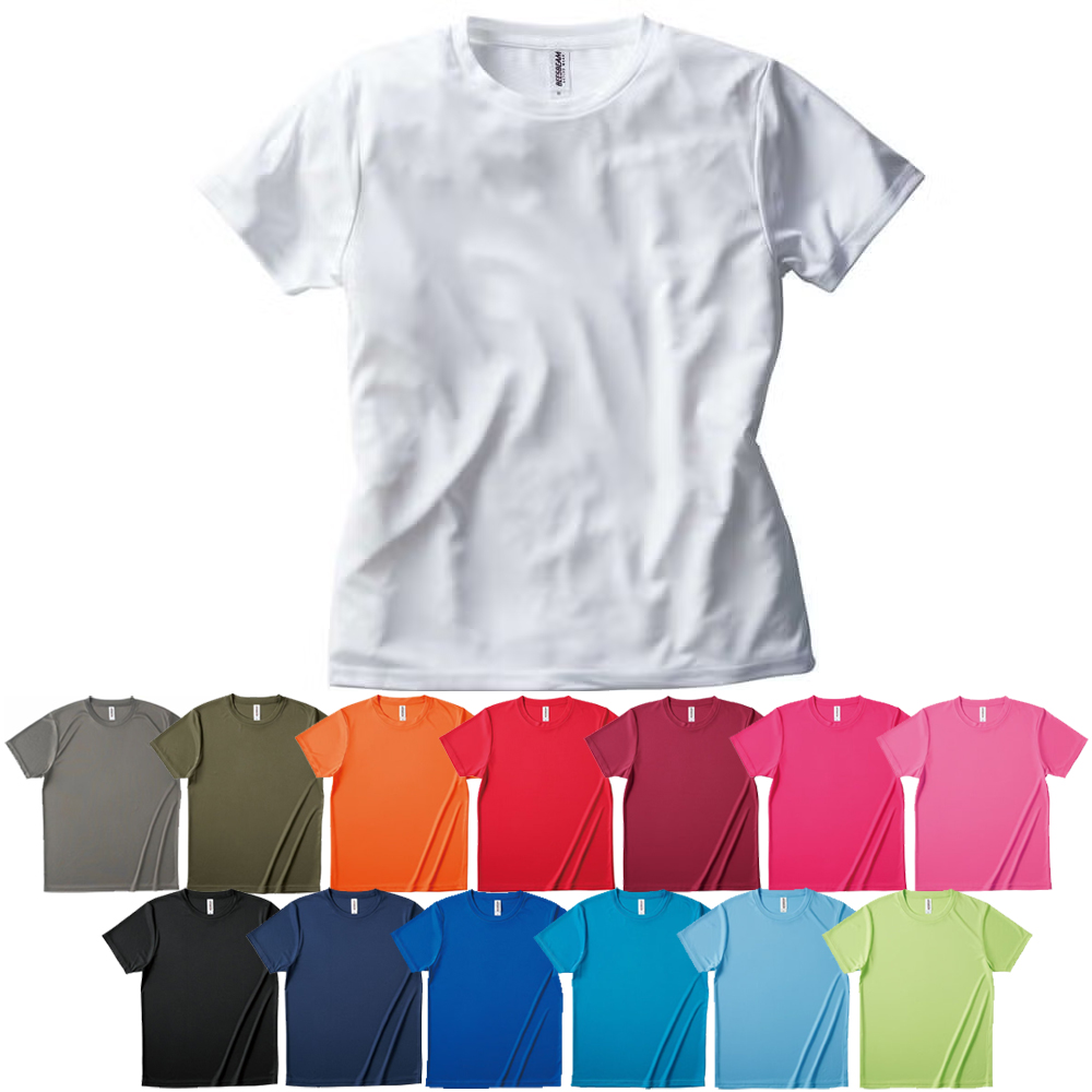 吸汗速乾の半袖ドライTシャツ