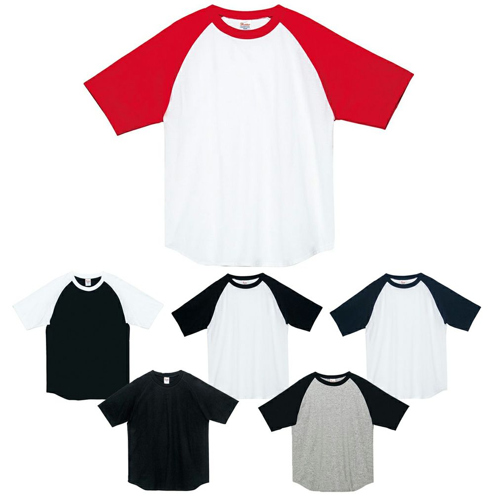  [5.6オンス] ヘビーウェイト半袖ラグランTシャツ（中厚手） [TMS-106CRT]