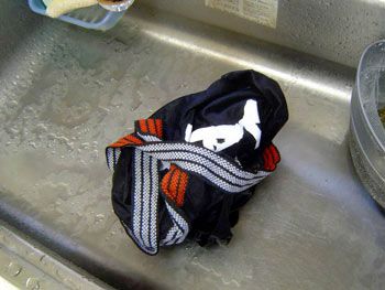 まずは到着してから味を出す為に水洗いされたそうです。