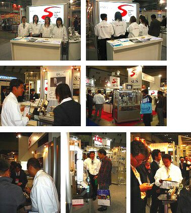 展示会の時の実際のスタッフジャンパー着用写真