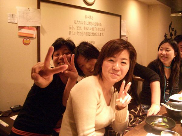 楽しそうな集まりの所をパチリと撮影