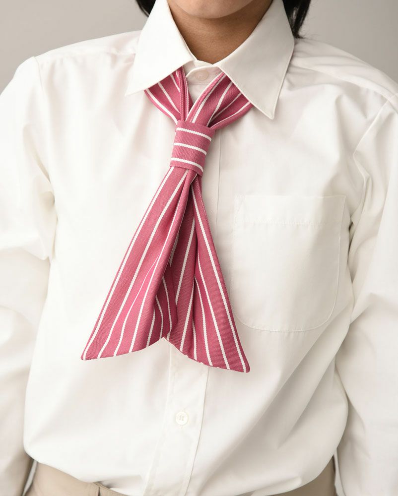 ワンタッチ装着！】ストライプ柄コックタイ [7-JY4734]│名入れロゴ