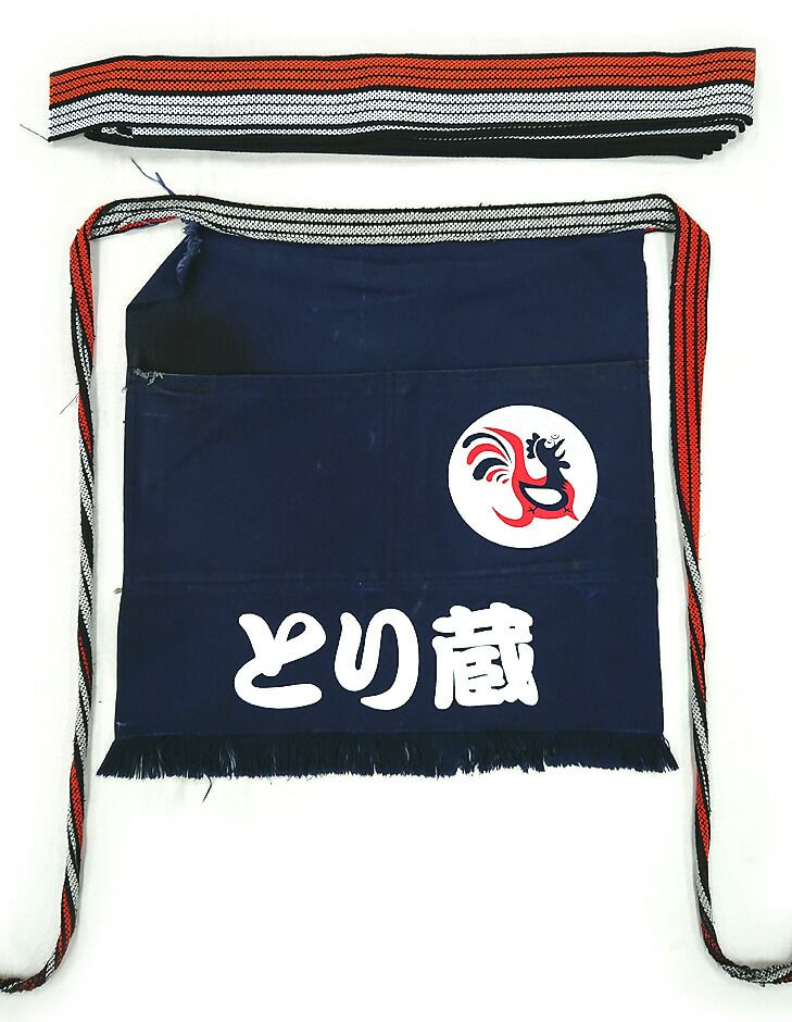 このようにエプロンの紐（ひも）部分だけ新品に取り替えてみましょう！