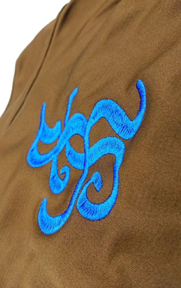 KS工業様のロゴ刺繍部分のアップ写真