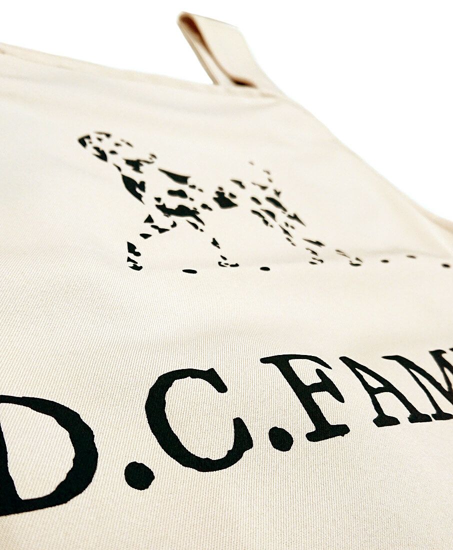 ロゴマークをプリントした部分のアップ写真