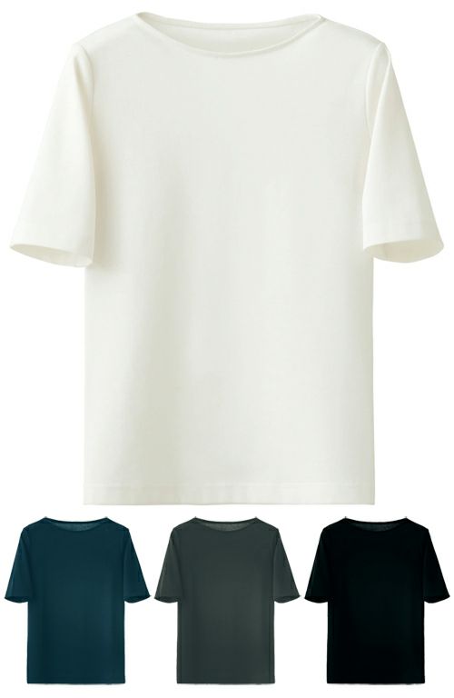5分袖ニットシャツ（吸水速乾・防臭）