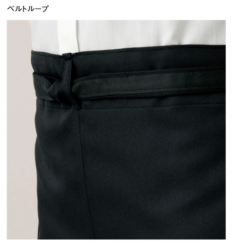 腰紐がずれない工夫のベルトループ