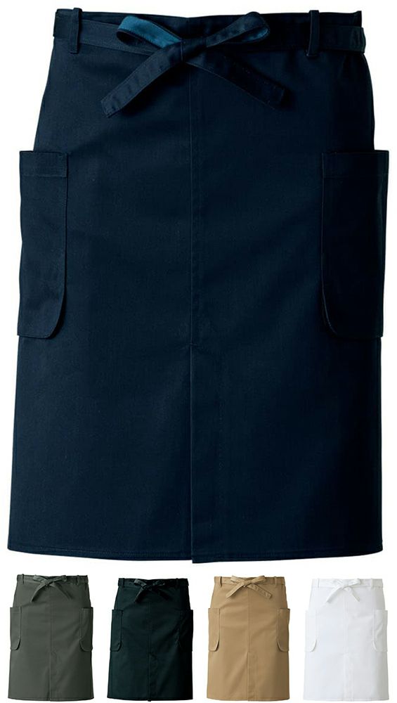 ミドル丈エプロン