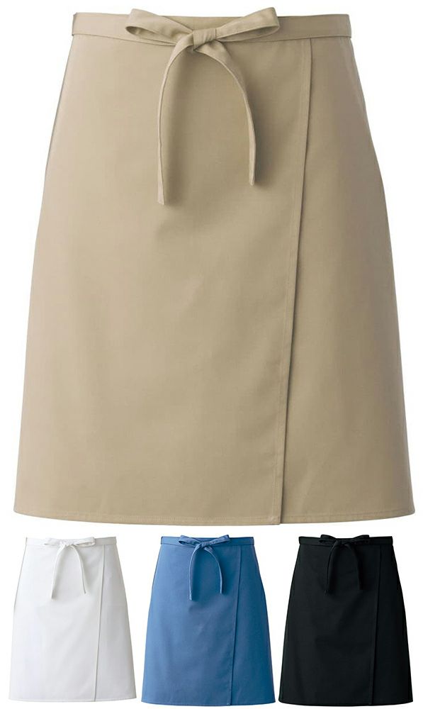 抗菌防臭・撥水撥油のミドル丈エプロン