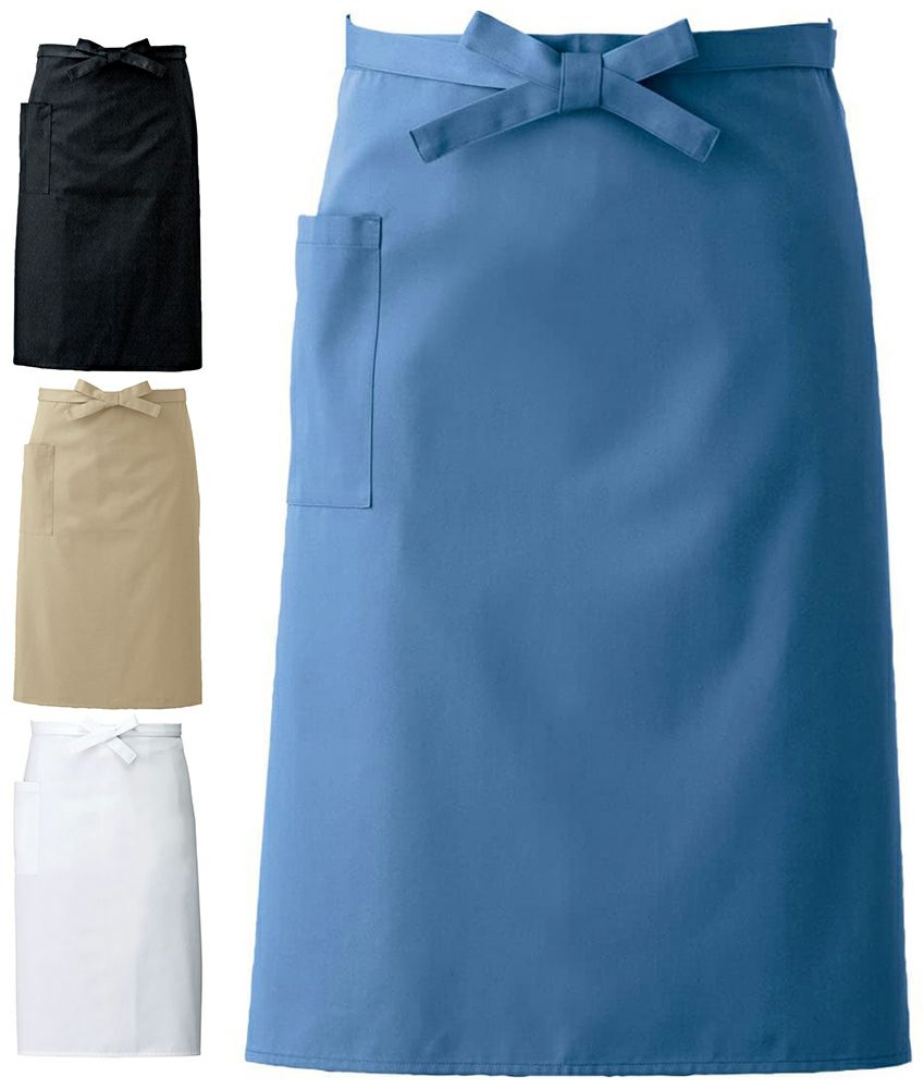 抗菌防臭で撥水撥油のミドル丈エプロン