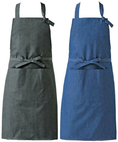 デニムエプロン│刺繍プリントでロゴ・ネーム・店名入れOK│飲食店