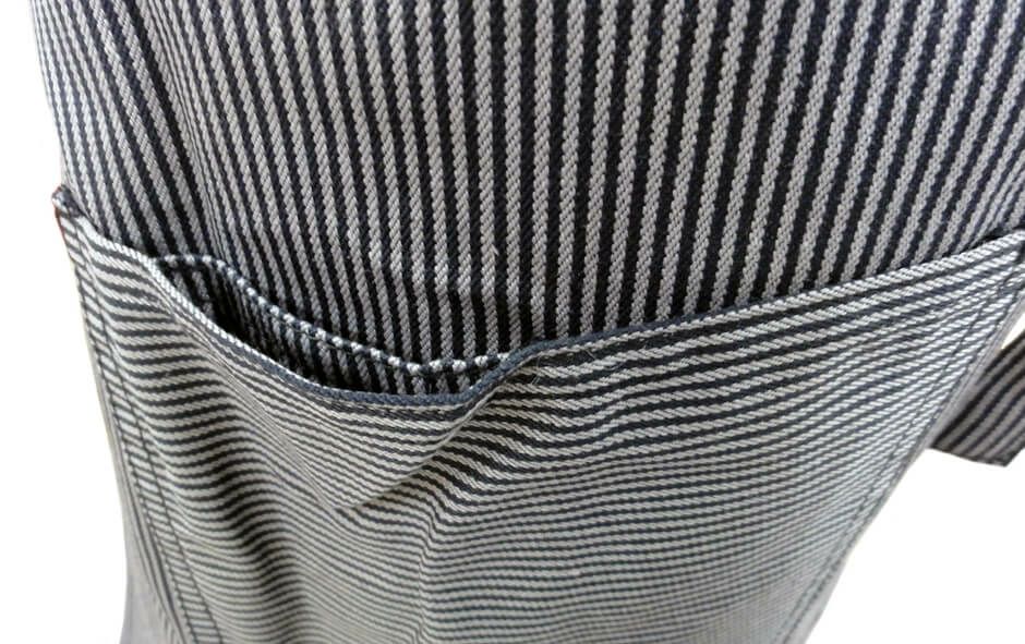 右腰ポケットはダブルポケットで、内ポケット付き。