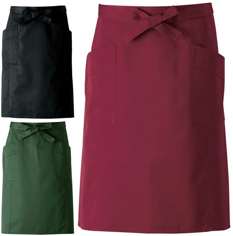 腰下ミドル丈エプロン