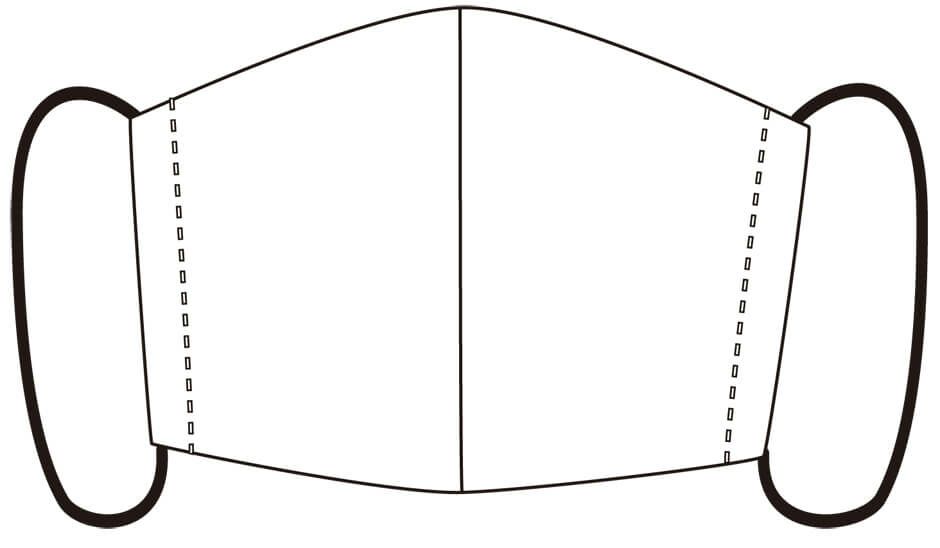 マスクの雛形の画像です。