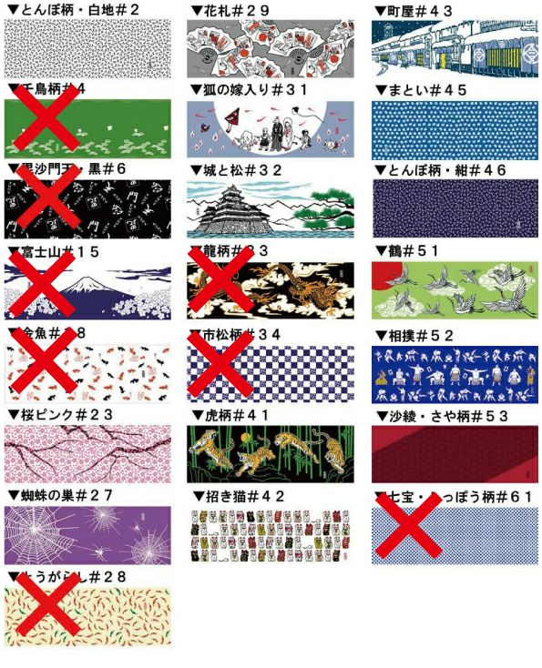 和柄の種類