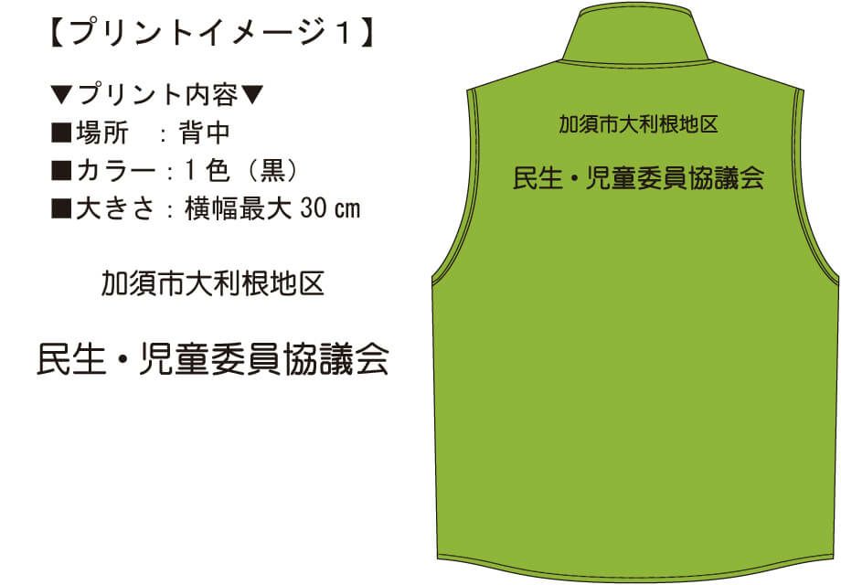 お客様との打ち合わせで見ていただいたプリント完成イメージ画像です。