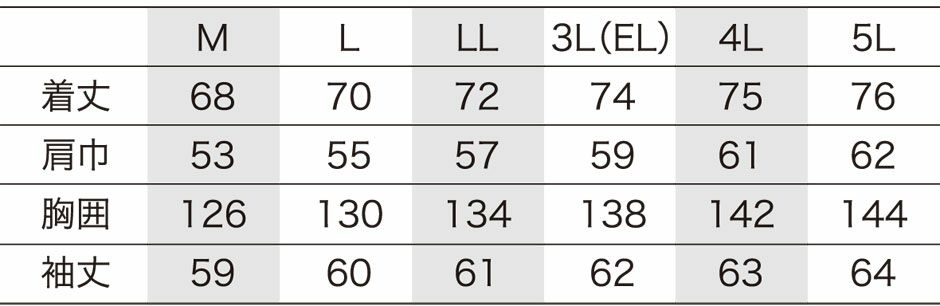 サイズ表