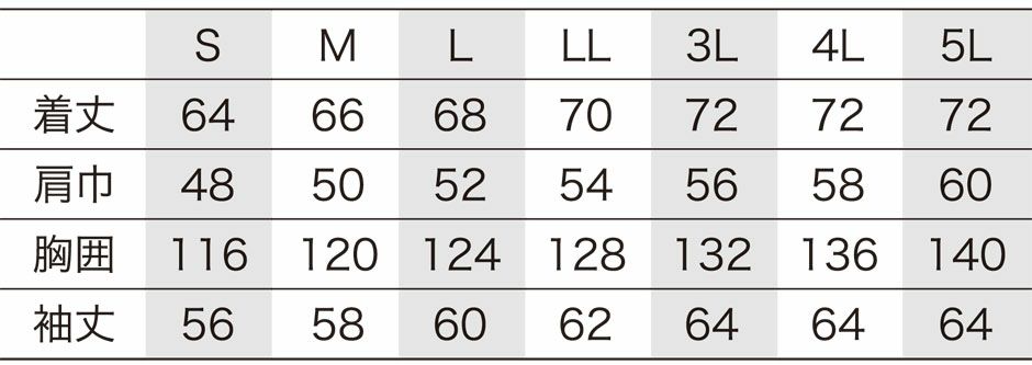サイズ表