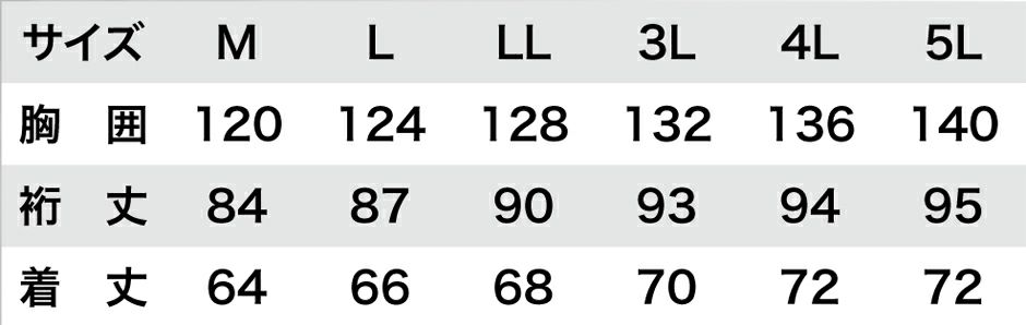 サイズ表