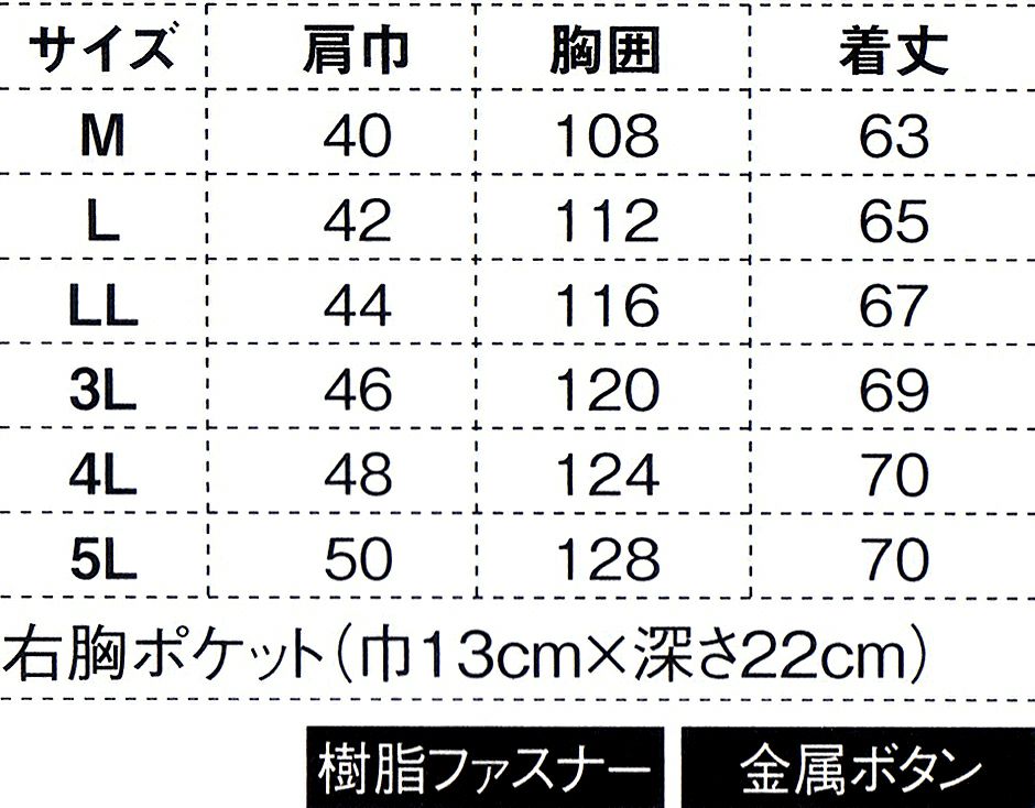 サイズ表