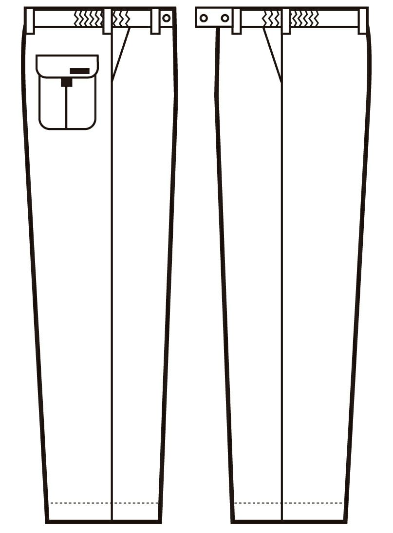 防寒ズボンのイラスト画像