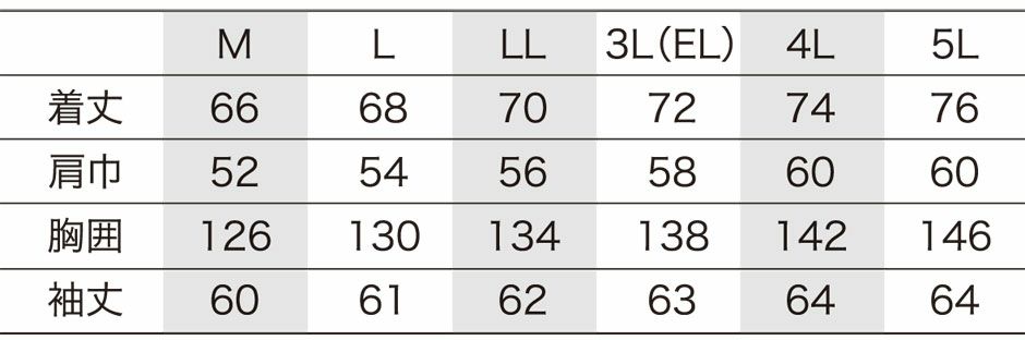 サイズ表