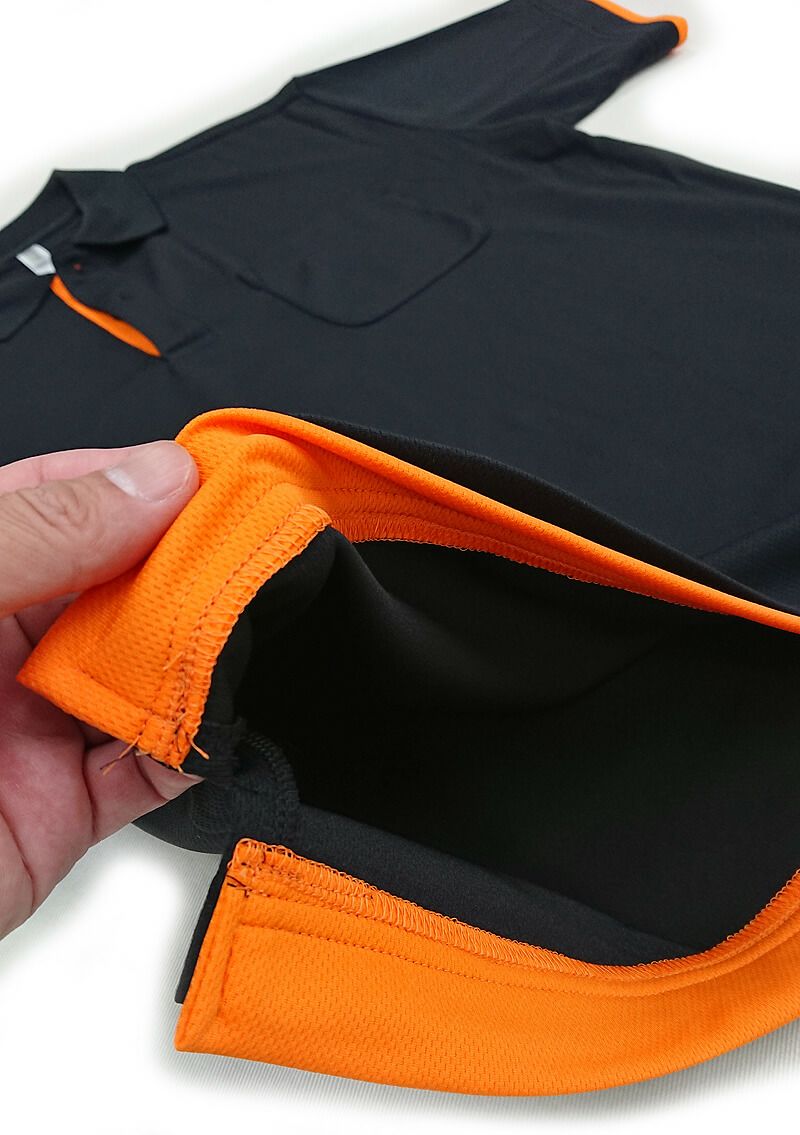 こちらはポロシャツのスソ部分の内側の写真です。