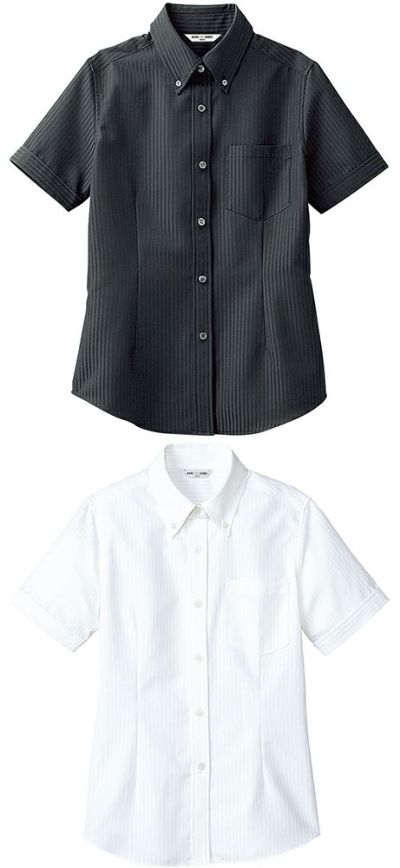 アルべ ボタンダウンシャツ BC-6921 女性用 半袖 形態安定 吸汗速乾 シャドーストライプ 透けにくい 飲食 サービス フォーマル 制服 ARBE 楽天市場】【シャツ】【アルベチトセ arbe ボタンダウンシャツ