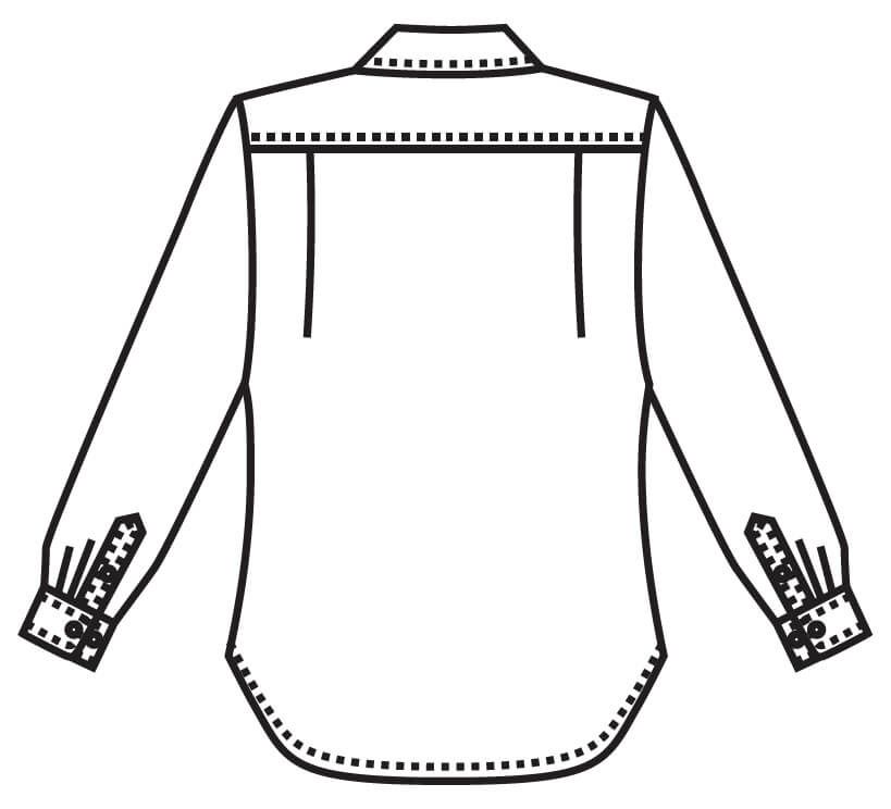 バックスタイルイラスト画像