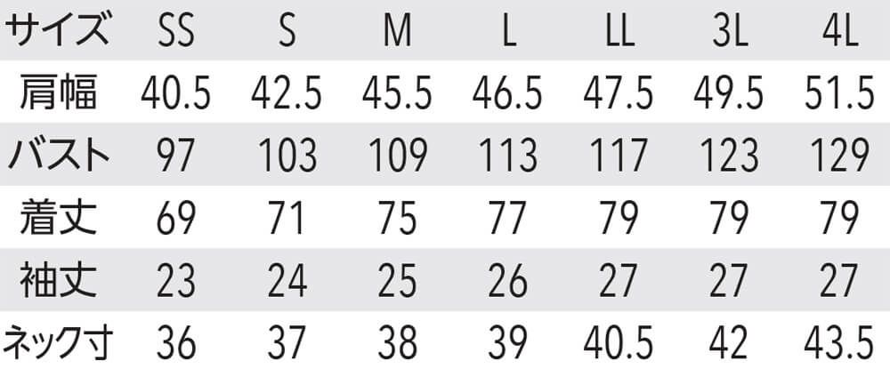 サイズ表