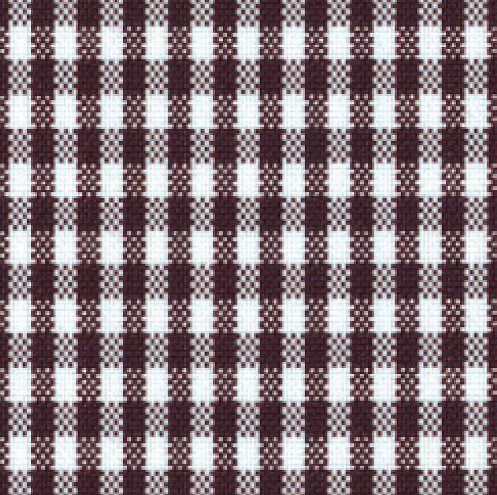 ギンガムチェックホワイトブラウン