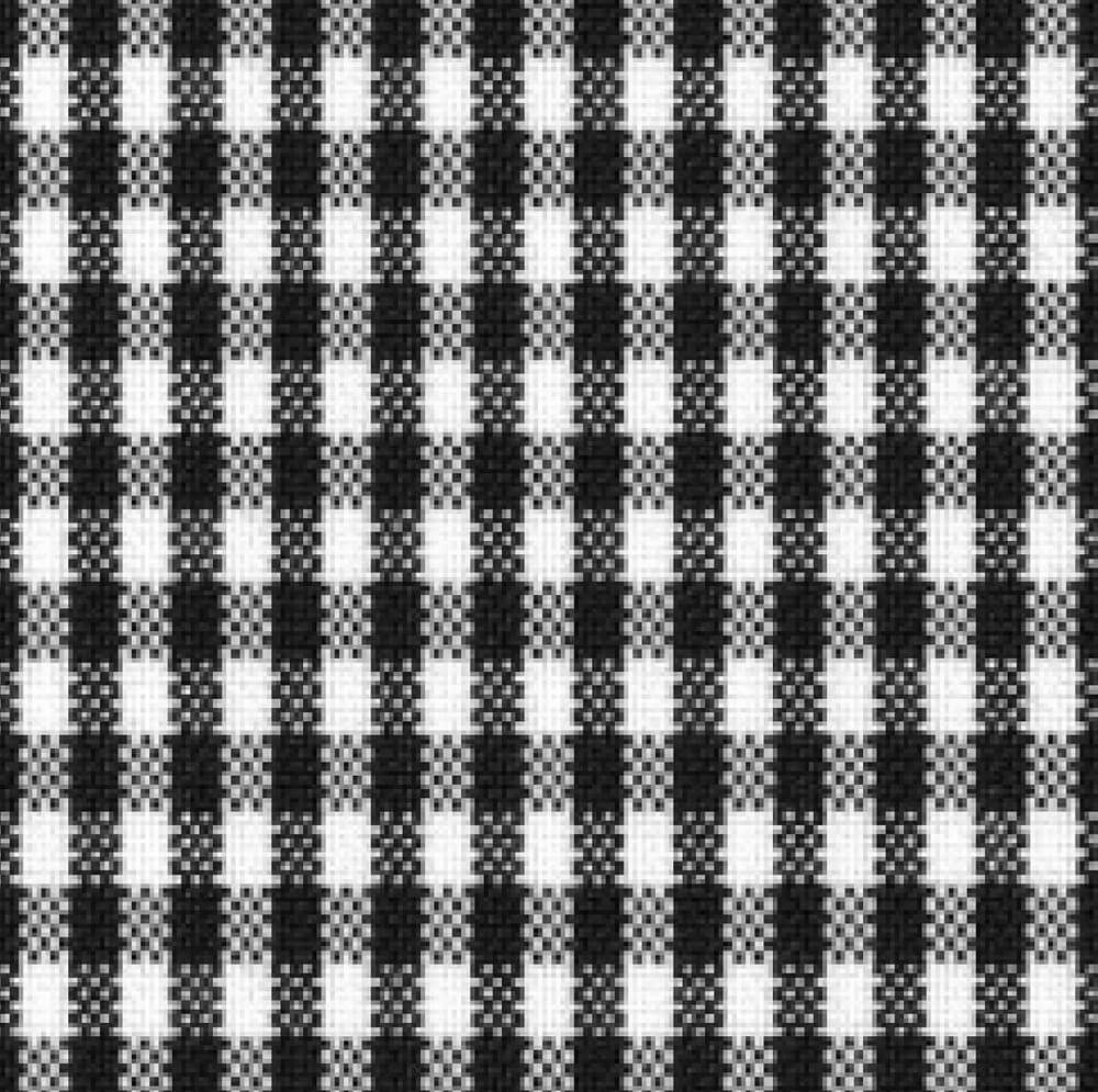 ギンガムチェックホワイトブラック