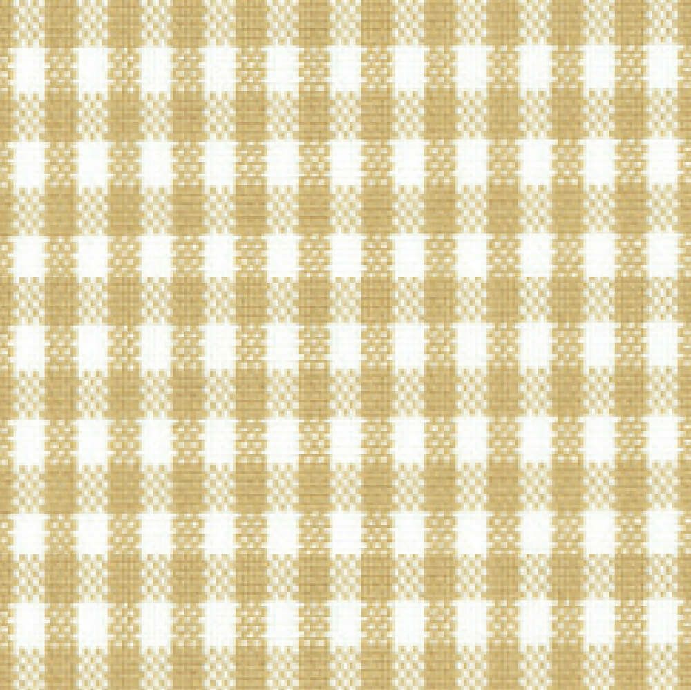 ギンガムチェックホワイトキャメル