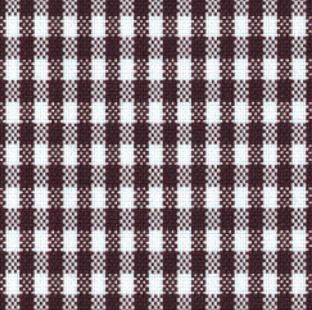 ギンガムチェックホワイトブラウン